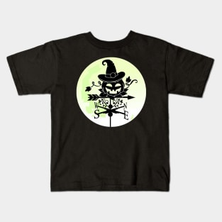 Halloween Pumpkin Silhouette Kids T-Shirt